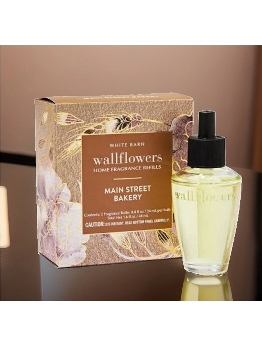Bath & Body Works 2-Pk Wallflowers Refill-Main Street Bakery (0.8 fl oz Ea)